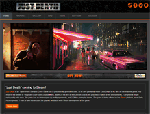 Tablet Screenshot of justdeath.com